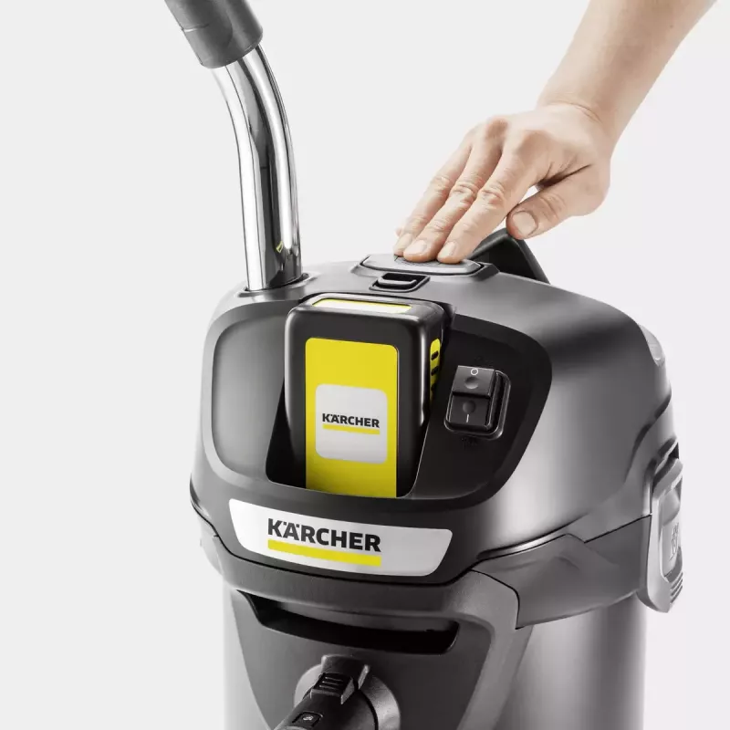 Karcher AD 2 Battery Set belaidis pelenų siurblys, su akumuliatoriumi ir įkrovikliu