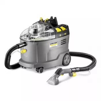 Belaidis vaikščiojamasis purškiamasis-traukiamasis kilimų valymo aparatas Kärcher Puzzi 9/1 Bp (1.101-700.0) Deep Black Grey Yellow