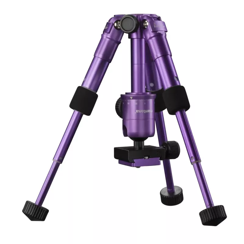 Mantona 21188 Kaleido mini-trikojis skaitmeniniams ir juostiniams fotoaparatams, 3 kojos, violetinė