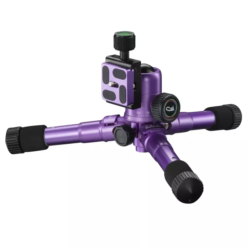 Mantona 21188 Kaleido mini-trikojis skaitmeniniams ir juostiniams fotoaparatams, 3 kojos, violetinė
