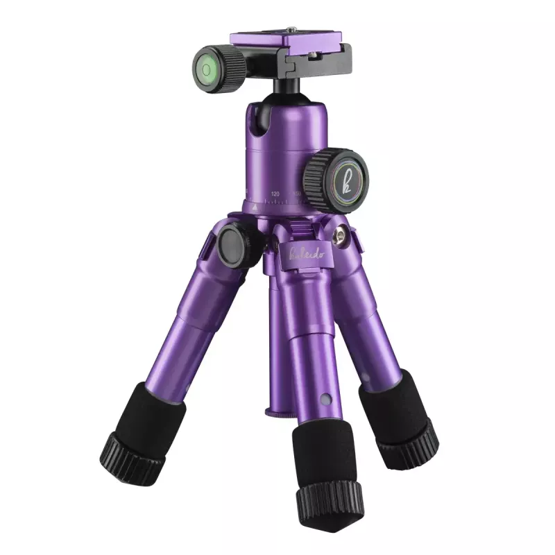 Mantona 21188 Kaleido mini-trikojis skaitmeniniams ir juostiniams fotoaparatams, 3 kojos, violetinė