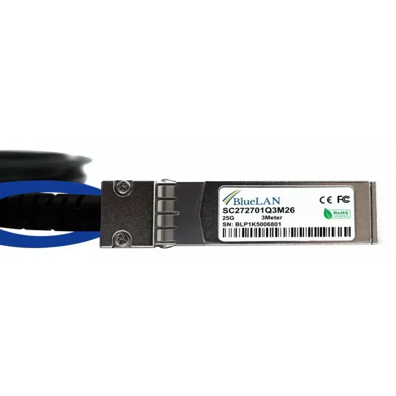 InfiniBand / šviesolaidinis kabelis BlueOptics 10522-BL 5 m SFP28 Kištukas/Kištukas