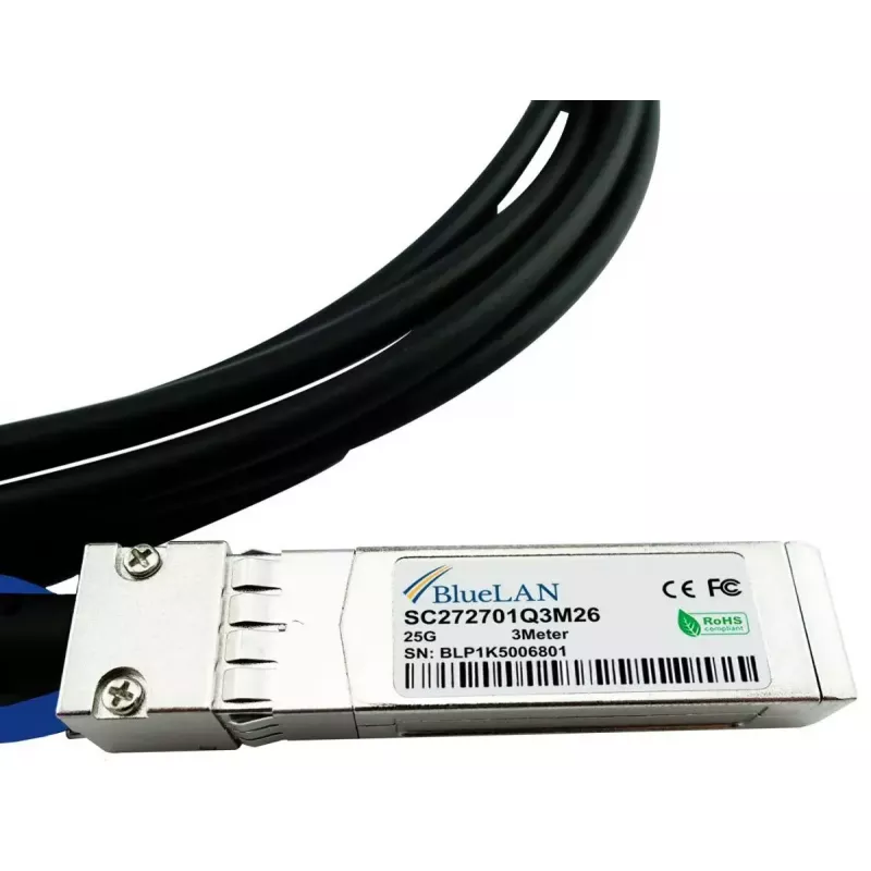 InfiniBand / šviesolaidinis kabelis BlueOptics 10522-BL 5 m SFP28 Kištukas/Kištukas