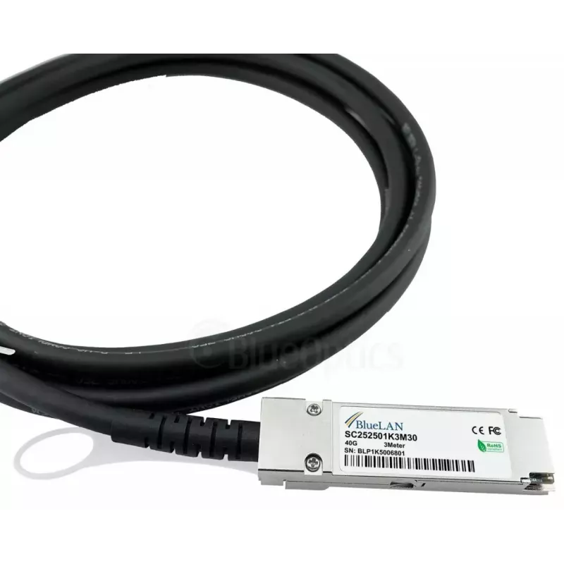 InfiniBand / šviesolaidinis kabelis BlueOptics JH698A-BL 3 m QSFP Kištukas / Kištukas