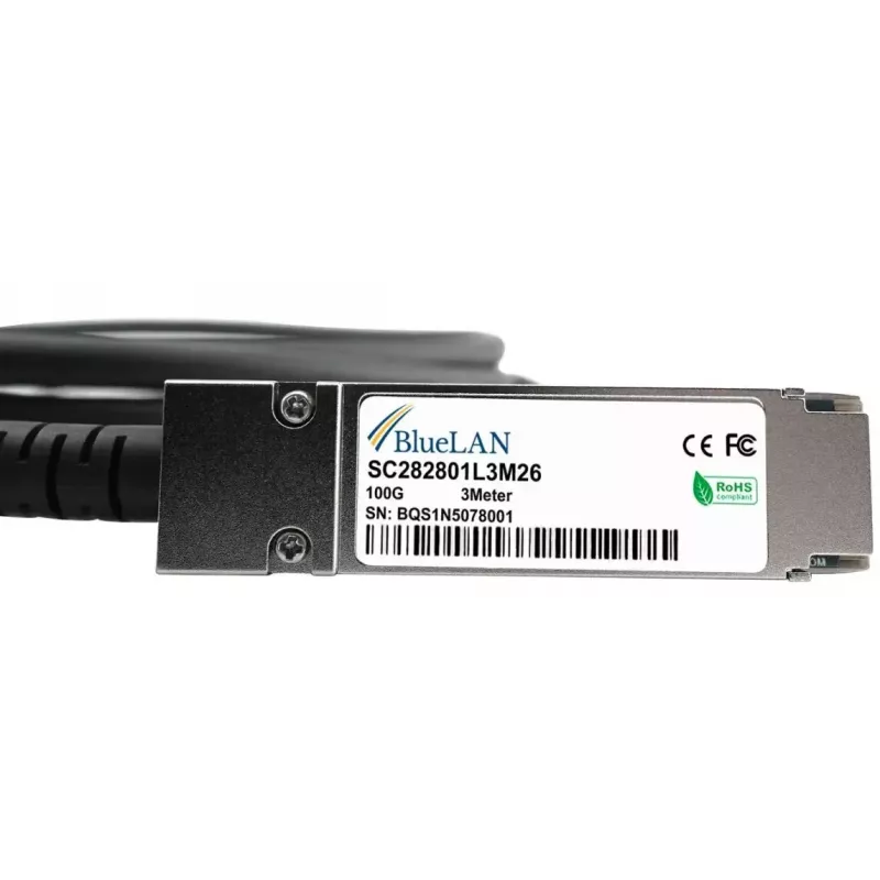 InfiniBand / šviesolaidinis kabelis BlueOptics NDAAFJ-0004-BL 5 m QSFP28 Vyriškas / Vyriškas
