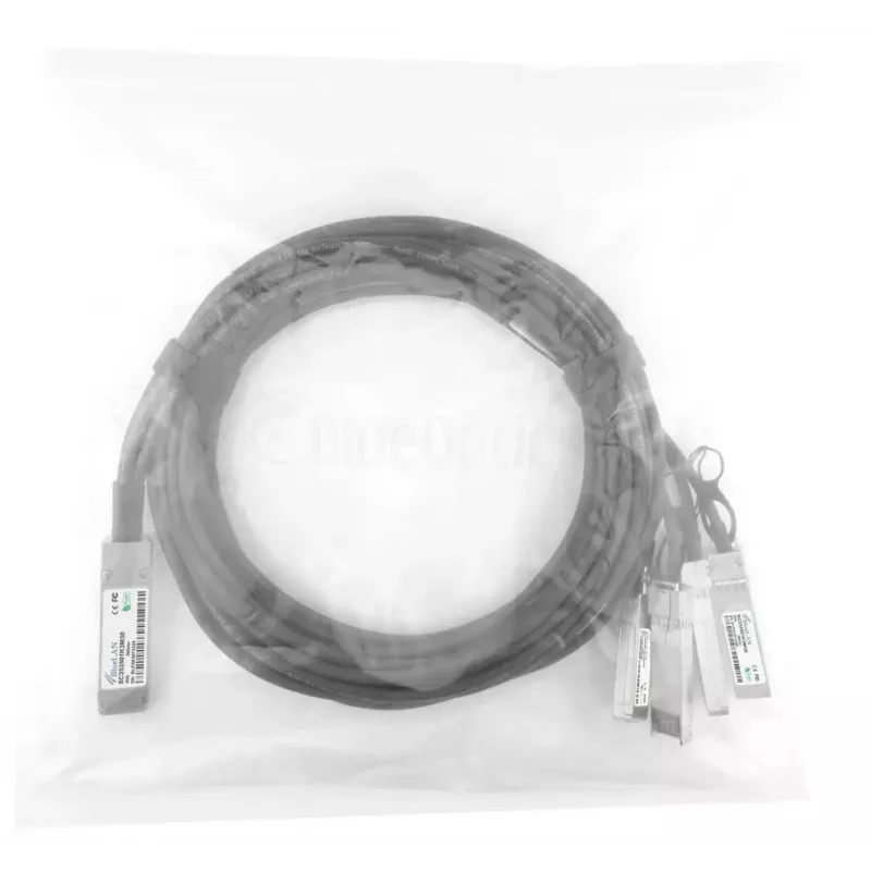 BlueOptics Q+BC0003-S+-BL QSFP į 4xSFP+ pasyvus varinis DAC kabelis 3 m