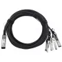 InfiniBand / šviesolaidinis kabelis BlueOptics CPAC-TR-40SPLIT-QSFP-3M-BL 3m QSFP 4xSFP+ Kištukas/Kištukas