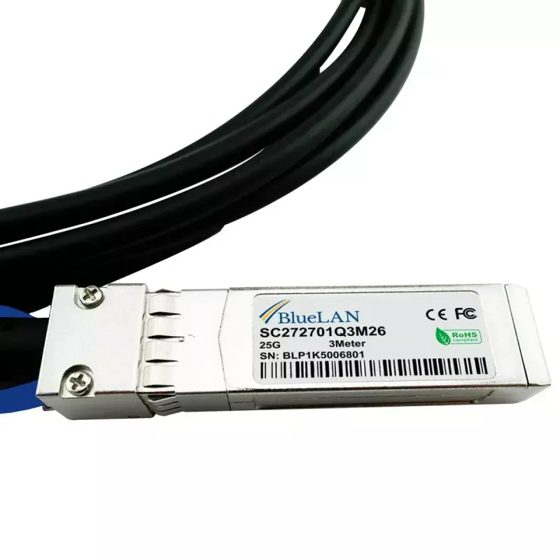DAC kabelis BlueOptics SFP-25G-CU5M-BL SFP28 5m juodas