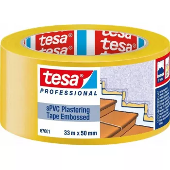 Gipsavimo juosta Tesa 67001 33 m x 50 mm reljefinė geltona