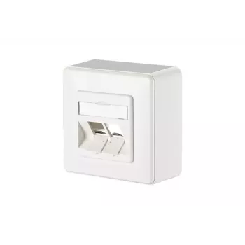 METZ CONNECT 1309150002-E dengiamoji plokštė, 2 moduliams, grynai balta RAL 9010