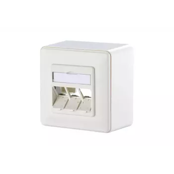 Sieninė plokštė Metz Connect 1309160002-E RJ-45 balta 85x85mm