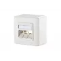 Sieninė plokštė Metz Connect 1309160002-E RJ-45 balta 85x85mm