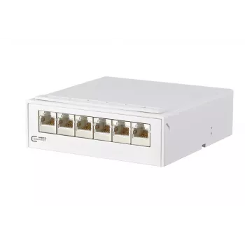 Pataisos skydelis METZ CONNECT 130862-21-E, Cat6, RJ-45, 10 Gigabit Ethernet, 1U, baltas