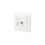 RJ-45 lizdas BTR NETCOM 130B11D11002-E Baltas