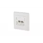 Kištukinis lizdas RJ-45 BTR NETCOM 130B12D21002-E Baltas