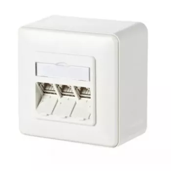 RJ-45 lizdas METZ CONNECT 130B11D30002-E Baltas
