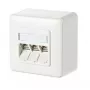 RJ-45 lizdas METZ CONNECT 130B11D30002-E Baltas
