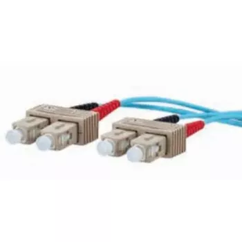 Šviesolaidinis kabelis METZ CONNECT 151J1EOEO20E 2x SC OM3 2 m Aqua
