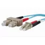 Skaidulinis optinis kabelis METZ CONNECT 151J1EOJO20E 2x SC 2x LC OM3 2 m Aqua