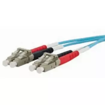 Skaidulinis optinis kabelis METZ CONNECT 151J1JOJO20E 2x LC OM3 2 m Aqua
