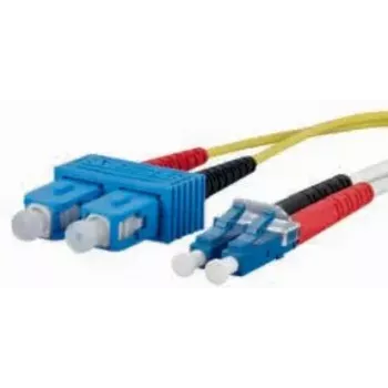 InfiniBand / šviesolaidinis kabelis METZ CONNECT 151P1EOJO10E 1 m 2x SC 2x LC geltonas