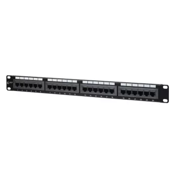 Pataisų skydas MetzConnect 130A08-AP29-E 24 prievadų RJ-45 Cat5e 1U juodas