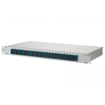 Patch panel 1U BTR METZ CONNECT 150255BA24-E su SC jungtimis, montuojamas į stovą 482,6×44,5×242,5 mm