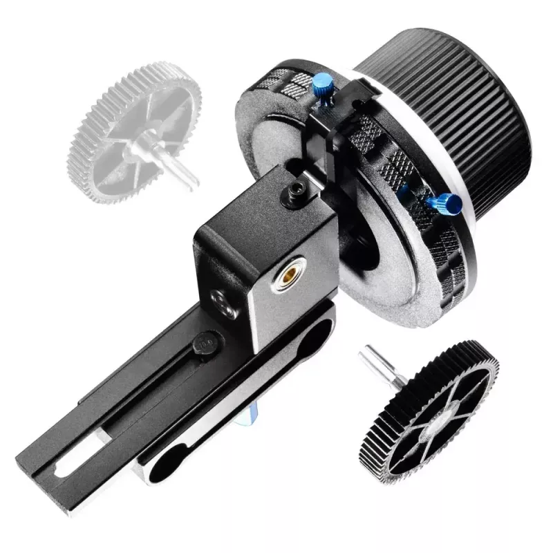 Walimex Follow Focus F3 juodas mėlynas baltas aliuminis plastikas 460g