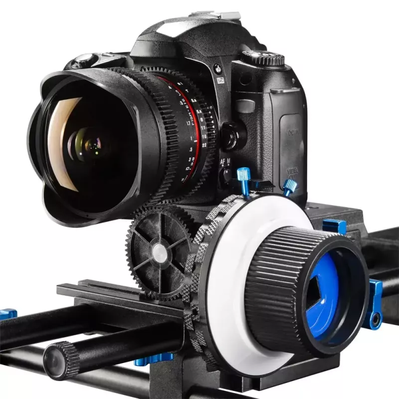 Walimex Follow Focus F3 juodas mėlynas baltas aliuminis plastikas 460g