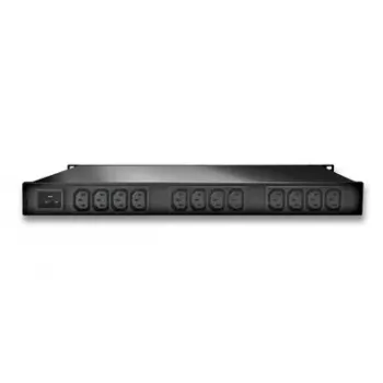 Güde 8045-1 12 AC lizdų 1U juodas PDU su perjungimu ir matavimu