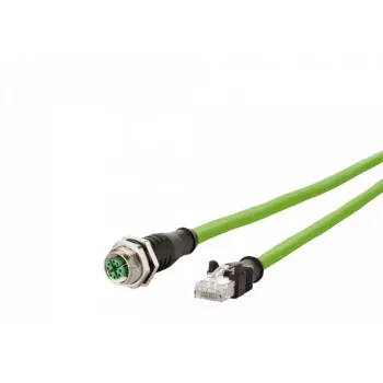 Tinklo kabelis METZ CONNECT 142M2X25020 2 m Cat6a Žalias RJ-45 M12