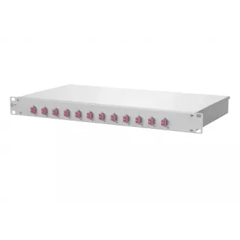 Pataisos skydelis METZ CONNECT 1502577512-F 1U LC jungtys Baltas Aliuminis Plienas