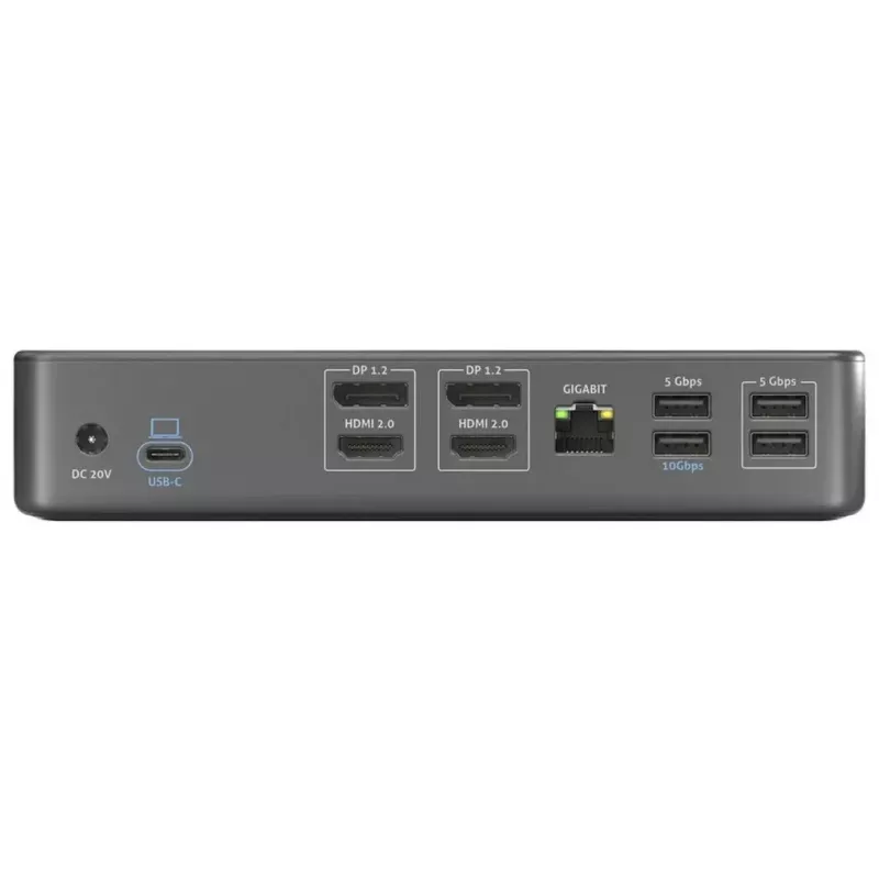Dokavimo stotelė nešiojamam kompiuteriui PureLink VL-D210DL USB 3.2 Gen 2 Type-C pilka 96W