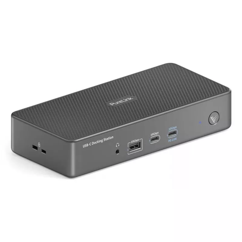 Dokavimo stotelė nešiojamam kompiuteriui PureLink VL-D210DL USB 3.2 Gen 2 Type-C pilka 96W