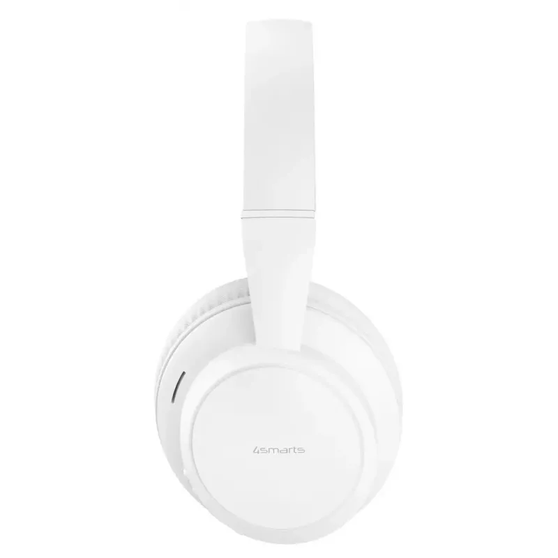 Ausinės 4smarts SkyBuds Wave – laidinės ir belaidės, Bluetooth, USB-C, apgaubiančios, galvos lankas, 20–20000 Hz, 0,3 m laidas, balta