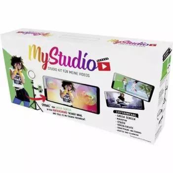 Nešiojamas žalias fonas EASYPIX MyStudio 62020 sulankstomas chroma key foto ir vaizdo įrašams