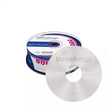 CD-R kompaktiniai diskai MediaRange MR201 700 MB 52x 25 vnt.