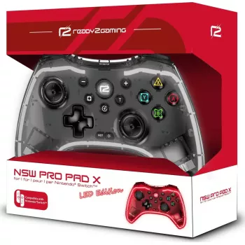 Belaidis žaidimų valdiklis ready2gaming Nintendo Switch Pro Pad X-LED Edition – ergonomiškas Pro Pad skirtas Nintendo Switch