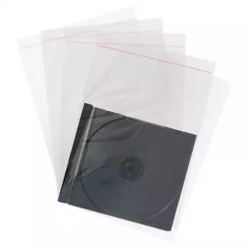 Apsauginiai vokeliai CD/DVD MediaRange BOX04 (100 vnt., skaidrūs)