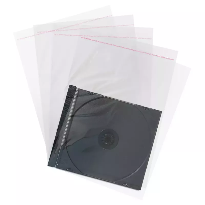 Apsauginiai vokeliai CD/DVD MediaRange BOX04 (100 vnt., skaidrūs)