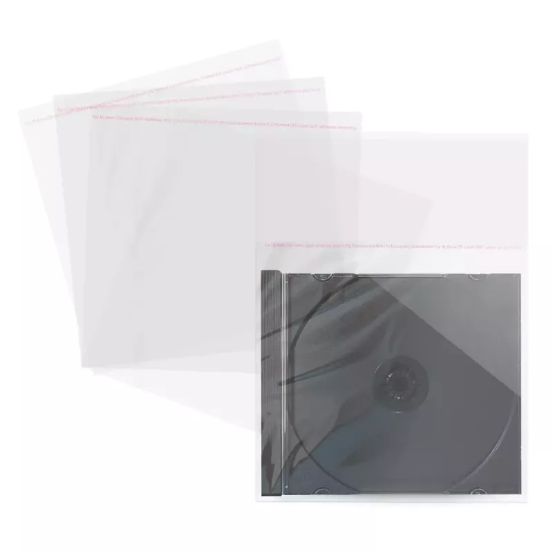 Apsauginiai vokeliai CD/DVD MediaRange BOX04 (100 vnt., skaidrūs)