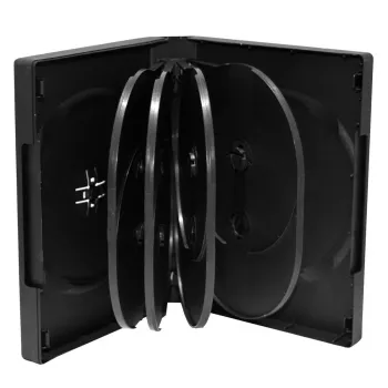 DVD dėklas MediaRange BOX35-10 juodas, talpina 10 diskų