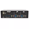 2 prievadų DisplayPort KVM jungiklis su garsu ir USB 3.0 šakotuvu EATON B004-DPUA2-K