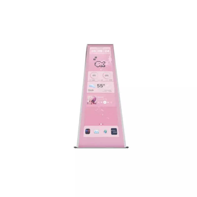 Jutiklinis monitorius HYTE Y70 Touch Display Upgrade Strawberry Milk – 14,5 colio rožinis jutiklinis ekranas