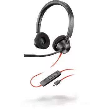 Ausinės POLY Blackwire 3320 laidinės, USB-C, 20–20000 Hz, juodos