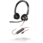 Ausinės POLY Blackwire 3320 laidinės, USB-C, 20–20000 Hz, juodos