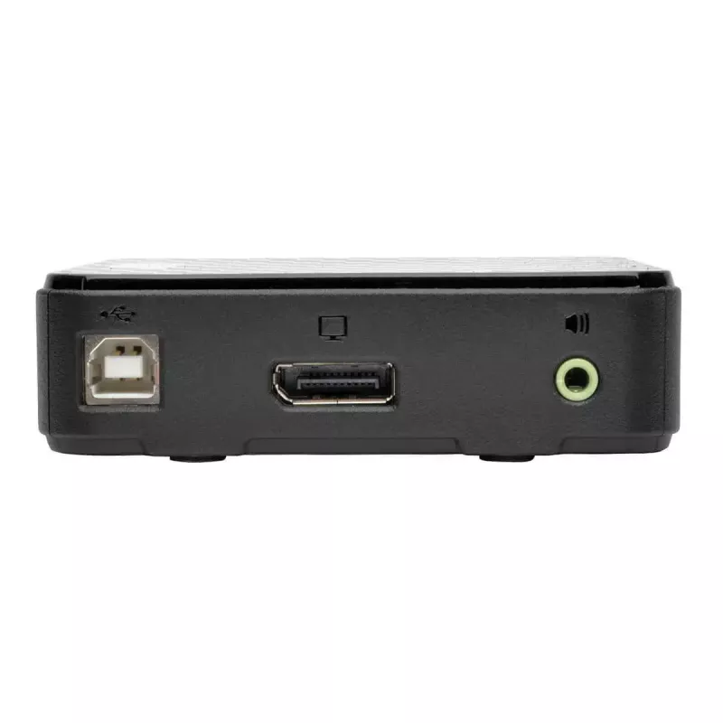 KVM jungiklis 2 prievadų DisplayPort Tripp Lite B004-DP2UA2-K, 4K@60Hz, USB klaviatūra/pelė, garsas, kabeliai