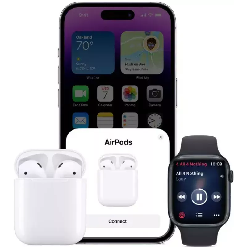 Belaidės ausinės Apple AirPods (2-osios kartos)