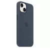 Silicone dėklas Apple iPhone 14 MagSafe Storm Blue