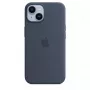 Silicone dėklas Apple iPhone 14 MagSafe Storm Blue